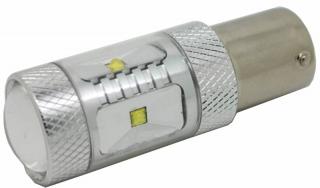 CREE LED BA15S 12-24V, 30W (6x5W) BÍLÁ 2 KS (Nová generace LED autožárovek s paticí BA15S 2 ks)