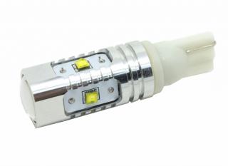 CREE LED T10 12-24V, 25W (5x5W) bílá 2 KS (Nová generace LED autožárovek s paticí T10 2ks)