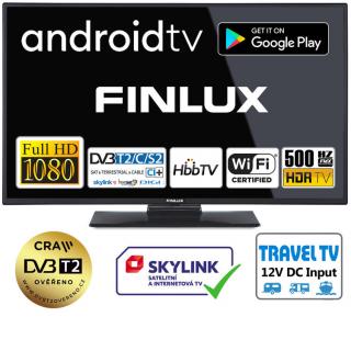 FINLUX TV32FFMG5770 - FHD T2 SAT ANDROID WIFI 12V (32"(82cm) cestovní android TV)