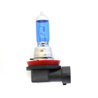 HALOGENOVÁ ŽÁROVKA MICHIBA MI-H11, H11 12V 55W 2 KS (Halogenová autožárovka Michiba XENON WHITE H11, 12V, 55W s barevným stupněm 5000K)
