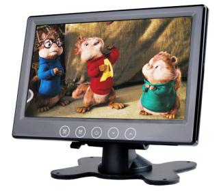LCD MONITOR 7" ČERNÝ (LCD monitor 7" černý na palubní desku)