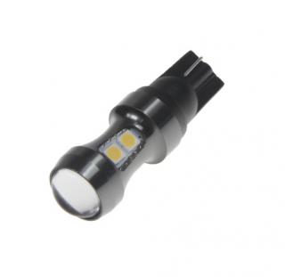 LED T10 bílá, 12-24V, 9LED/3030SMD 2 KS (Nová generace LED autožárovek s paticí T10 2ks)