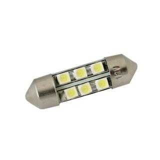LED ŽÁROVKA HL 333 (LED žárovka s paticí SUFIT (31mm), bílé světlo, 6 LED / 1 SMD)
