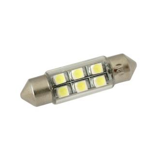 LED ŽÁROVKA HL 334 (LED žárovka s paticí SUFIT (36 mm), bílé světlo, 6 LED / 1 SMD)