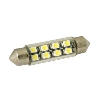 LED ŽÁROVKA HL 335 (LED žárovka s paticí SUFIT (42 mm), bílé svétlo, 8 LED / 1 SMD)