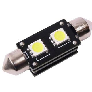 LED ŽÁROVKA HL 350 (CAN BUS LED žárovka s paticí SUFIT (11*38mm), bílé světlo, 2 LED / 3 SMD)
