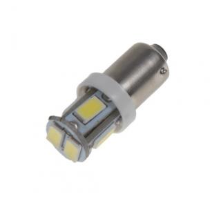 LED ŽÁROVKA S PATICÍ BA9S 2 KS (LED BA9s bílá, 12V, 6LED/5730SMD 2 KS)