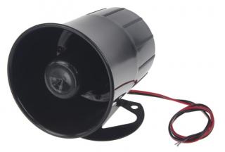 MAGNETODYNAMICKÁ SIRÉNA (Siréna k autoalarmu 12V/20W, 1-tónová)