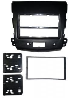 METRA 2DIN/1DIN REDUKCE PRO CITROEN C-CROSSER, MITSUBISHI OUTLANDER, PEUGEOT 4007 (Plastový adaptér slouží pro montáž neoriginálního 2DIN nebo 1DIN autorádia)