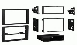 METRA 2DIN/1DIN REDUKCE PRO FORD C-MAX, S-MAX, FOCUS 05-2011, FIESTA 06-, FUSION 06-, GALAXY 06-, TRANSIT ČERNÁ (Plastový adaptér)