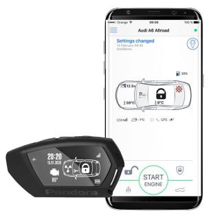 PANDORA ELITE S DÁLKOVÝM STARTEM, GPS SLEDOVÁNÍM, BEZDRÁTOVÝM BLOKOVÁNÍM A MONTÁŽÍ (GSM/GPS AUTOALARM S PŘIPOJENÍM NA CAN BUS SBĚRNICI)