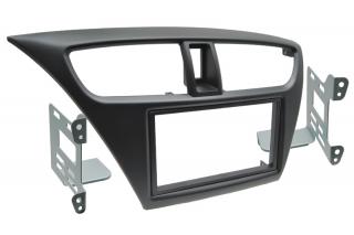 RÁMEČEK AUTORÁDIA HONDA CIVIC IX  2012-, CIVIC TOURER 2014- 2DIN ČERNÝ (Plastový adaptér pro instalaci 2DIN autorádia nebo navigace)