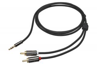 SIGNÁLOVÝ KABEL HQ JACK 3,5MM - 2xCINCH DÉLKA 100CM (HQ signálový kabel)