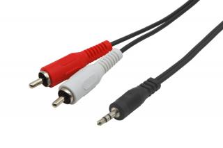SIGNÁLOVÝ KABEL JACK 3,5MM - 2xCINCH DÉLKA 150CM CJC15 (Signálový kabel)