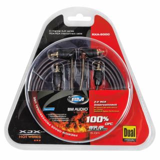 SIGNÁLOVÝ RCA KABEL 5M RXA-8000 BOSCHMANN (2-kanálový signálový kabel)