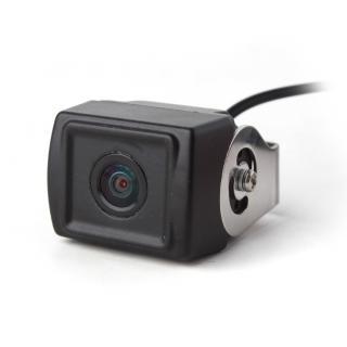 UNIVERZÁLNÍ MINI PARKOVACÍ KAMERA 12 / 24V BC MINI (Parkovací kamera malých rozměrů, 12V / 24V, s možností zapnutí pomocných trajektorií (vodicí čáry), úhel záběru 170°, kovové tělo kamery.)