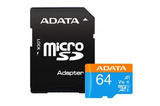 Paměťová karta ADATA 64GB + adaptér SD