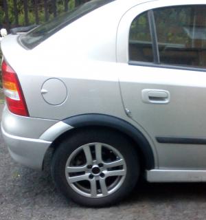 Plastové zadní lemy blatníku Opel Astra G 1998-2009 hatchback, sedan