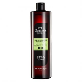 Elixír do koupele Essence s vůní citronové trávy a kokosu - 500ml