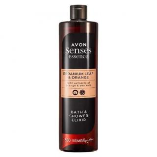 Elixír do koupele Essence s vůní pomeranče a listu pelargonie - 500ml