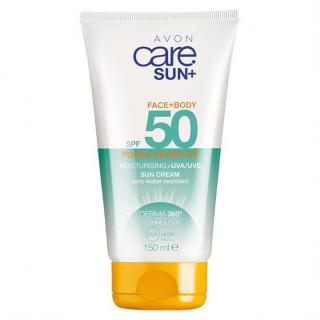 Hydratační voděodolné pleťové a tělové mléko na opalování SPF 50 - 50ml