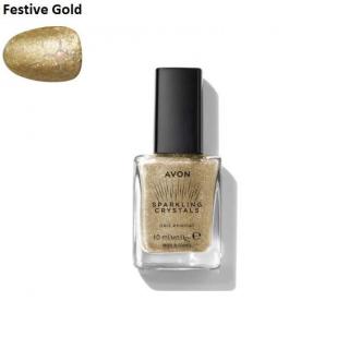 Lak na nehty Sparkling Crystals - Festive Gold