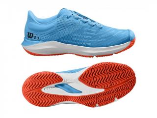 Boty Wilson Kaos 3.0 Jr.,  Bonnie Blue with Tangerine, tenisové, Velikost 38 1/3