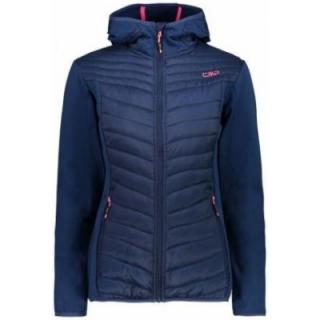 Bunda CMP  jacket Fix Hood Hybrid, dámská, blue, Velikost 34