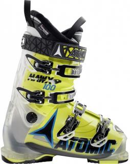 Lyžáky Atomic Hawx 2.0 100 crystal/lime AE5013060 pánské, Velikost 31,5