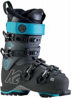 Lyžáky  K2 BFC W 80 dámské, black / tyrkys art.10D2600, Velikost 24,5
