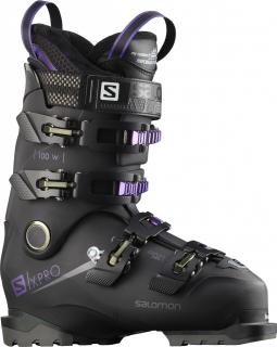 Lyžáky Salomon X PRO 100 W L40551600 black/purple, dámské, Velikost 26/26,5