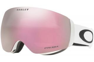 Lyžařské brýle Oakley Flight Deck - matte white/Prizm High pink, Velikost One Size