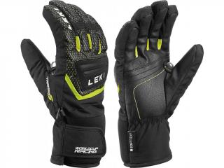 Lyžařské rukavice Leki Worldcup S Jr. 649804701Black-ice-lemon, Velikost 7