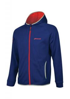 Mikina Babolat Hood Sweat Core ESTATE, chlapecká, blue, Velikost 140cm