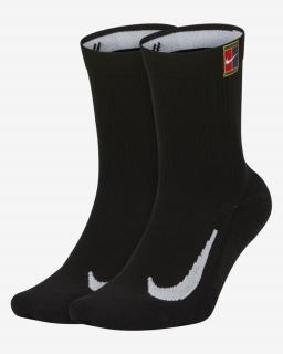 Ponožky NikeCourt Multiplier Cushioned, black unisex 2pairs, Velikost 34-38