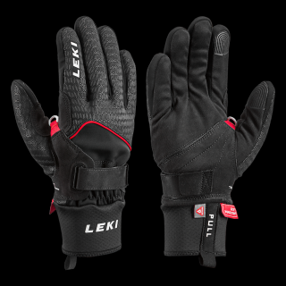 Rukavice Leki  NORDIC THERMO SHARK 643912301, běžkařské, black/red, Velikost 6,5