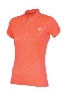 Triko Babolat Polo  Core Club Fluo Strike, dámské, Velikost S