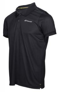 Triko Babolat Polo Core Club, pánské,  black, Velikost XL