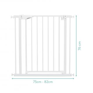 Fillikid Zábrana do dveří Auto-Close 75 - 82 cm, kovová, white