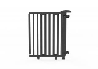 Geuther Schodišťová zábrana 67 - 95 cm, dřevěná, black