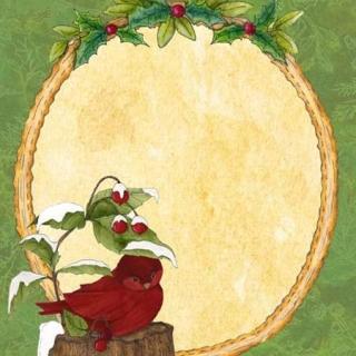 South Sea Imports Elegant Greenery Label Panel
