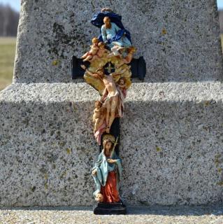 Morový kříž na ochranu proti epidemii - 31 cm