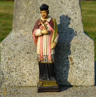 Soška Sv. Jan Nepomucký - 30 cm (Patronem Čech, mostů, rybářů, mlynářů, plavců, kněží a zpovědníků)
