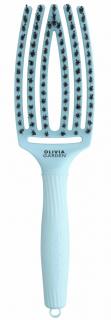 OLIVIA GARDEN Finger Brush Blue Sky kartáč na vlasy masážní 6-řadý střední