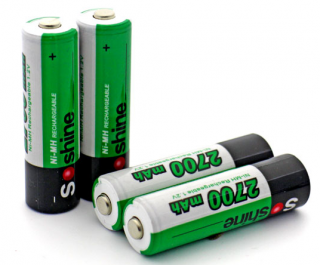 4x Nabíjecí baterie NiMh AA 1,2V 2700mAh - Soshine