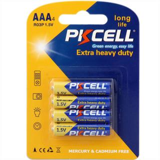 Alkalická baterie Zink  AAA - R03P (1,5V) PK CELL 4ks
