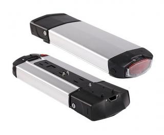 Baterie Li-ion 10Ah 36V do elektrokol  (plochá - rear rack -B)