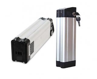 Baterie Li-ion 10Ah 36V do elektrokol  (svislá - silver fish)
