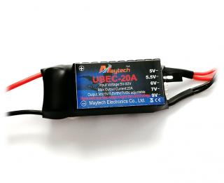 Externí spínaný stabilizátor 20A 5V, 5,5V, 6V, 7V, 9V (UBEC) Maytech