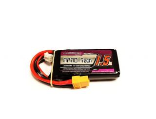 Li-pol baterie 1500mAh 2S 25C (50C) Bighobby-NANO Tech